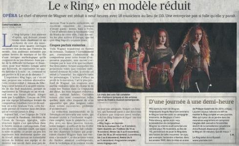 2011.10.06 : Ring Saga, Le Figaro